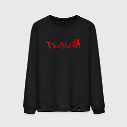 Свитшот хлопковый мужской DEVIL MAY CRY DMC, цвет: черный