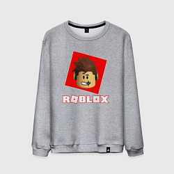 Свитшот хлопковый мужской ROBLOX, цвет: меланж