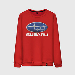 Свитшот хлопковый мужской SUBARU, цвет: красный