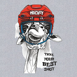 Свитшот хлопковый мужской Hockey Bro, цвет: меланж — фото 2