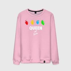 Свитшот хлопковый мужской Queen, цвет: светло-розовый