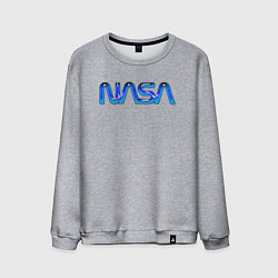 Свитшот хлопковый мужской NASA, цвет: меланж