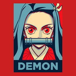 Свитшот хлопковый мужской Незуко Камадо, цвет: красный — фото 2