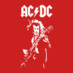 Свитшот хлопковый мужской ACDC, цвет: красный — фото 2
