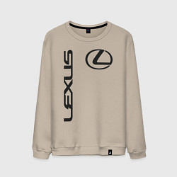 Свитшот хлопковый мужской LEXUS, цвет: миндальный