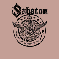 Свитшот хлопковый мужской Sabaton, цвет: пыльно-розовый — фото 2