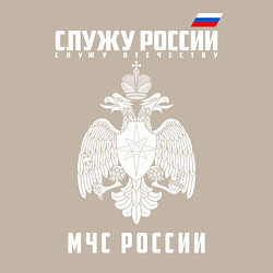 Свитшот хлопковый мужской МЧС России, цвет: миндальный — фото 2