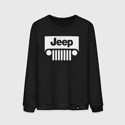 Свитшот хлопковый мужской Jeep, цвет: черный