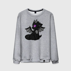 Свитшот хлопковый мужской Эндар дракон, цвет: меланж