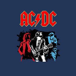 Свитшот хлопковый мужской ACDC, цвет: тёмно-синий — фото 2