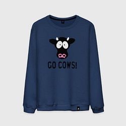 Свитшот хлопковый мужской South Park Go Cows!, цвет: тёмно-синий