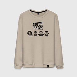 Свитшот хлопковый мужской South park, цвет: миндальный