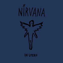 Свитшот хлопковый мужской Nirvana In utero, цвет: тёмно-синий — фото 2