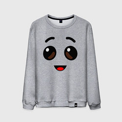 Свитшот хлопковый мужской ЛИЦО БАНАНА ИЗ FORTNITE, цвет: меланж