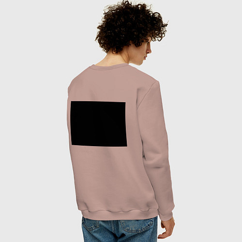 Мужской свитшот Изоляция / Пыльно-розовый – фото 4