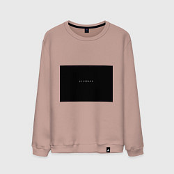 Свитшот хлопковый мужской Изоляция, цвет: пыльно-розовый