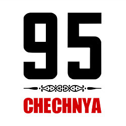 Свитшот хлопковый мужской 95 Chechnya, цвет: белый — фото 2