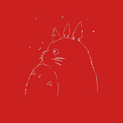 Свитшот хлопковый мужской Тоторо, цвет: красный — фото 2