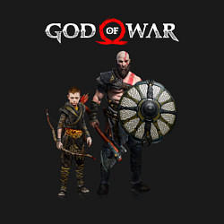 Свитшот хлопковый мужской GOD OF WAR, цвет: черный — фото 2
