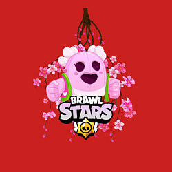 Свитшот хлопковый мужской Sakura Spike Brawl Stars, цвет: красный — фото 2