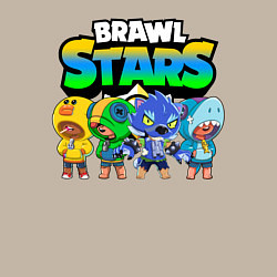 Свитшот хлопковый мужской BRAWL STARS LEON, цвет: миндальный — фото 2