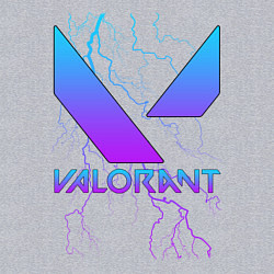 Свитшот хлопковый мужской VALORANT, цвет: меланж — фото 2