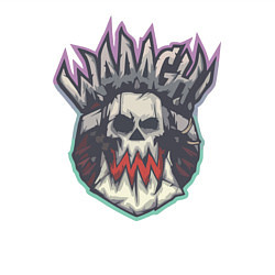 Свитшот хлопковый мужской Орксий Waaagh, цвет: белый — фото 2
