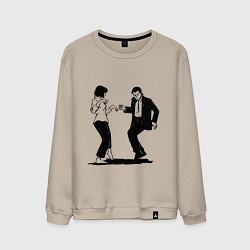 Свитшот хлопковый мужской Грязные танцы Z, цвет: миндальный