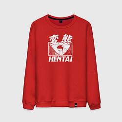 Свитшот хлопковый мужской Hentai, цвет: красный