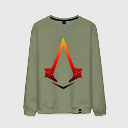 Свитшот хлопковый мужской Assassins Creed, цвет: авокадо