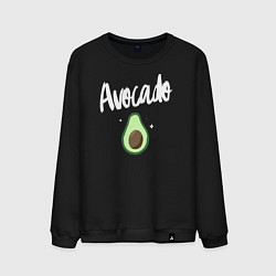 Свитшот хлопковый мужской Avocado, цвет: черный