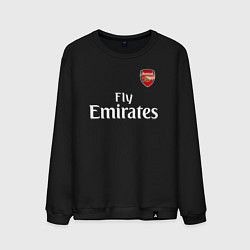 Свитшот хлопковый мужской ARSENAL, цвет: черный