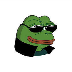 Свитшот хлопковый мужской Pepe в очках EZ, цвет: белый — фото 2