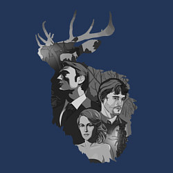 Свитшот хлопковый мужской Hannibal, цвет: тёмно-синий — фото 2