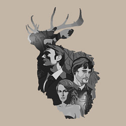 Свитшот хлопковый мужской Hannibal, цвет: миндальный — фото 2