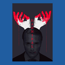 Свитшот хлопковый мужской Hannibal, цвет: синий — фото 2