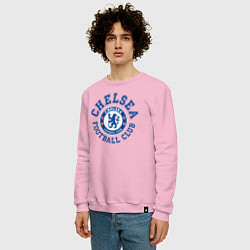 Свитшот хлопковый мужской Chelsea FC, цвет: светло-розовый — фото 2