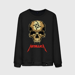Свитшот хлопковый мужской Metallica, цвет: черный