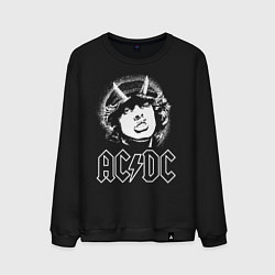 Свитшот хлопковый мужской ACDC Angus, цвет: черный