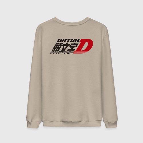 Мужской свитшот Initial D Logo спина Z / Миндальный – фото 2