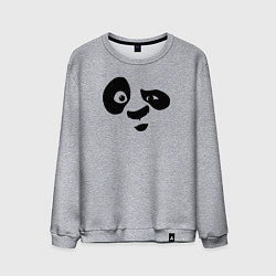 Свитшот хлопковый мужской Панда, цвет: меланж