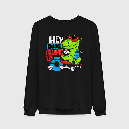 Мужской свитшот Dino hipster / Черный – фото 2