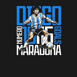 Свитшот хлопковый мужской 10 Diego Maradona, цвет: черный — фото 2