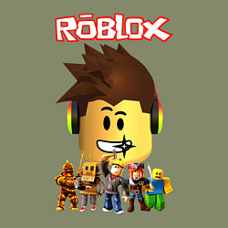 Свитшот хлопковый мужской ROBLOX, цвет: авокадо — фото 2