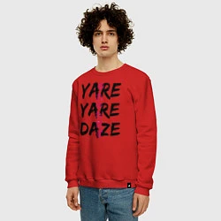 Свитшот хлопковый мужской YARE YARE DAZE, цвет: красный — фото 2