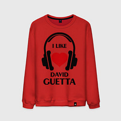 Мужской свитшот I like David Guetta