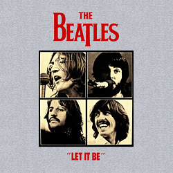 Свитшот хлопковый мужской The Beatles LET IT BE, цвет: меланж — фото 2