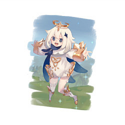 Свитшот хлопковый мужской Паймон, цвет: белый — фото 2