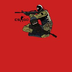 Свитшот хлопковый мужской CS:GO, цвет: красный — фото 2