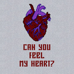 Свитшот хлопковый мужской Bring Me The Horizon 2D Сердце, цвет: меланж — фото 2